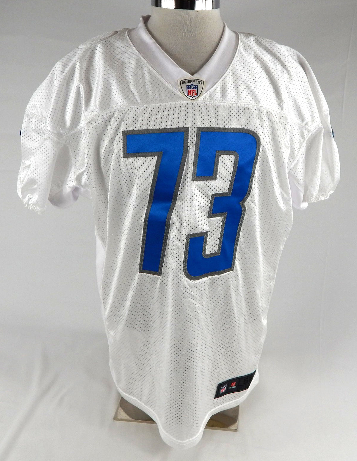 2017 Detroit Lions Greg Robinson #73 Game Issued White Practice Jersey 52 320