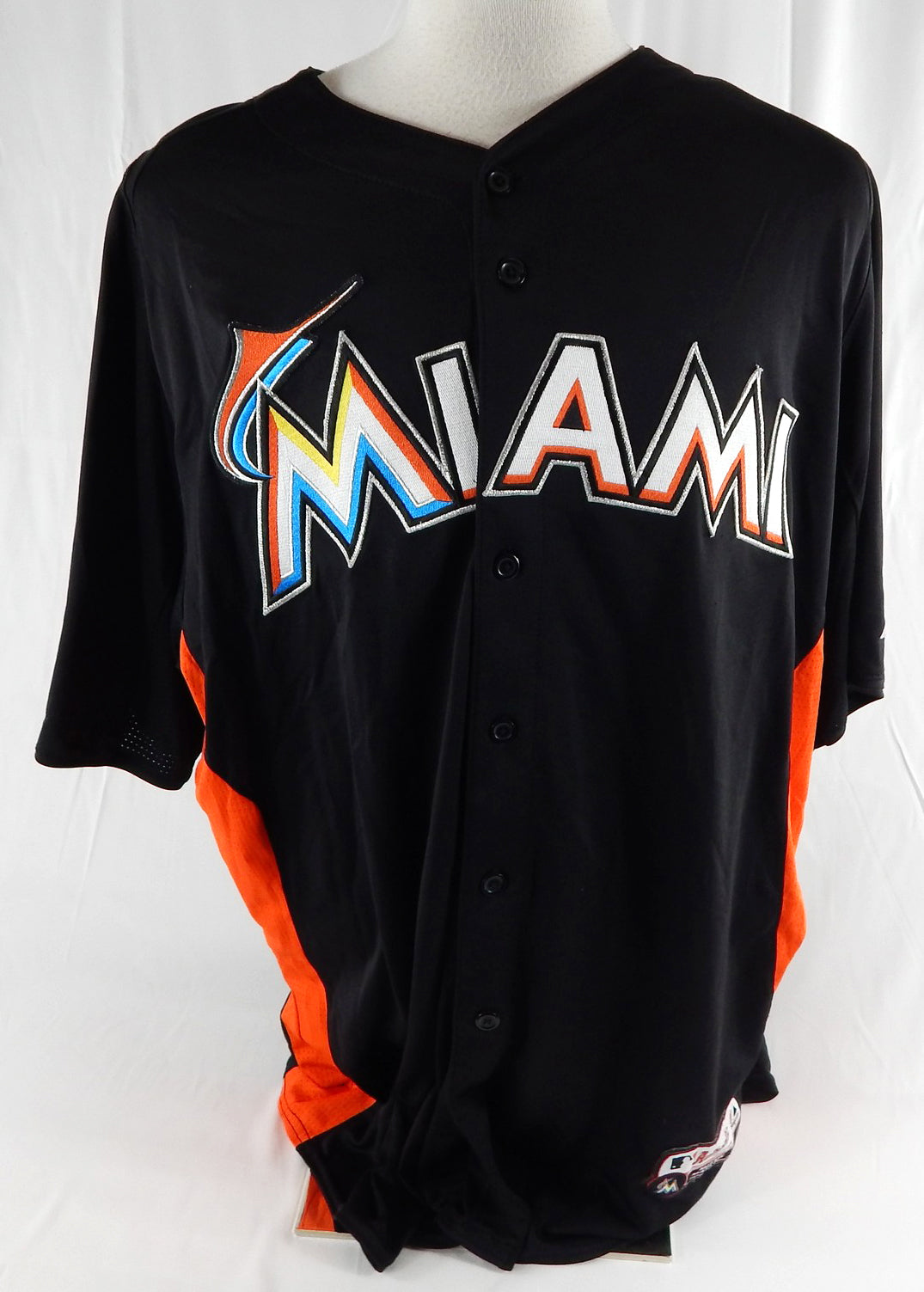 2014-16 Miami Marlins Colby Suggs #43 Game Used Black Jersey ST BP 50 073