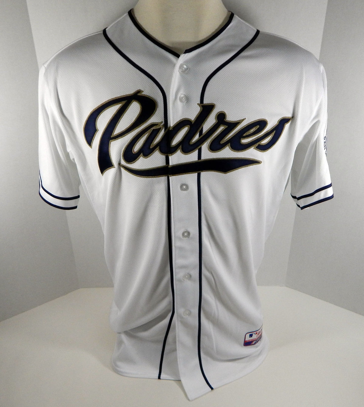 San Diego Padres Tim Federowicz #25 Game Issued White Jersey SDP0272 Pic2