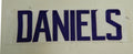 Minnesota Vikings Daniels Game Issued White Name Plate DP14757