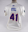2016-19 Midland Rockhounds Cody Stull #41 Game Used White Jersey 46 DP71938