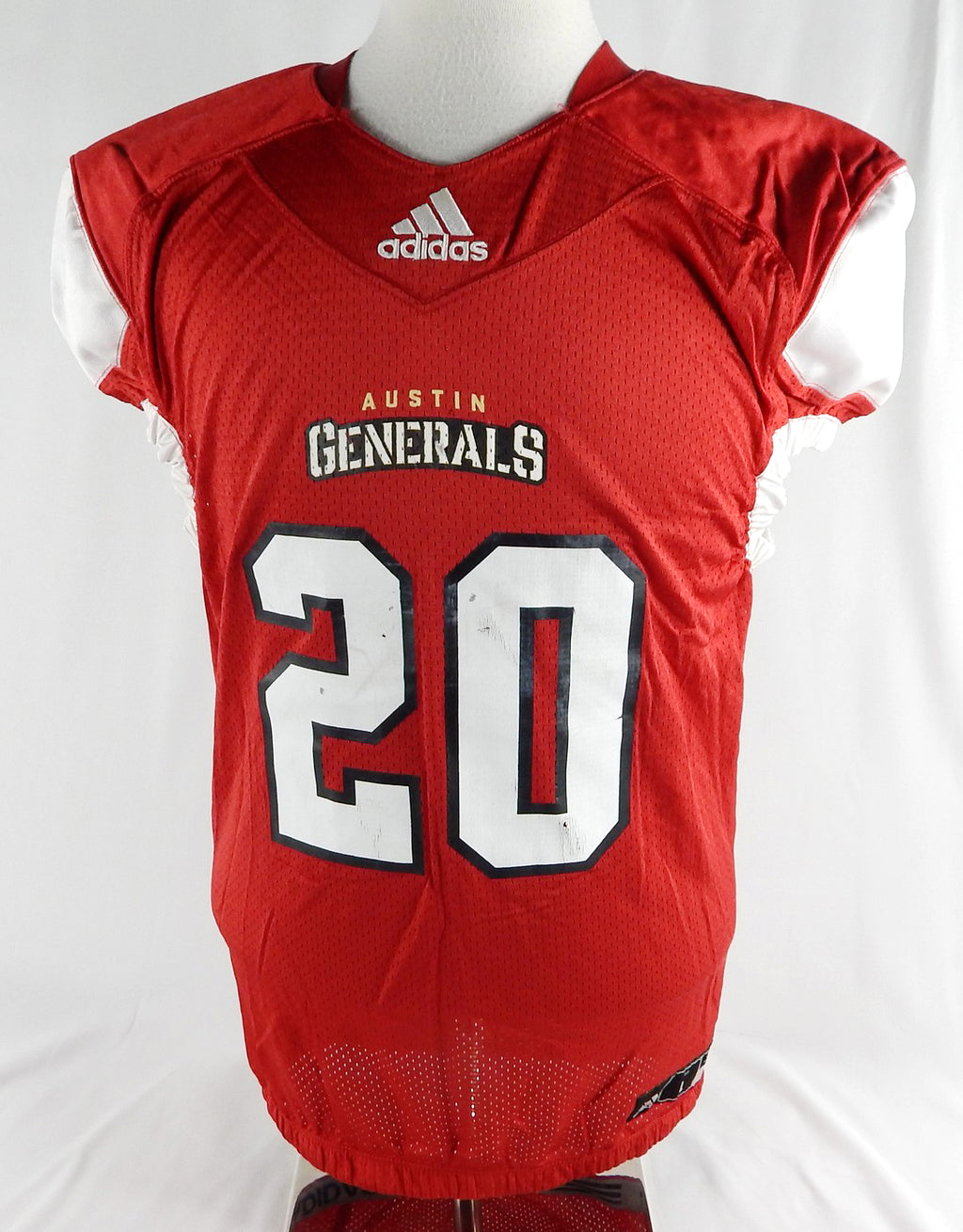 2018 Austin Generals #20 Game Used Red Jersey Name Plate Removed L 241