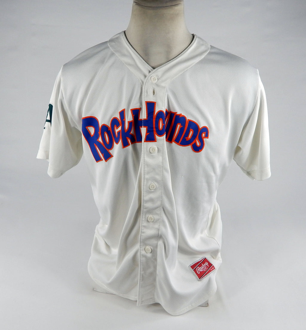 2016-19 Midland Rockhounds Cody Stull #41 Game Used White Jersey 46 DP71938 Pic2