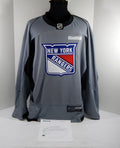 New York Rangers Game Used Grey Practice Jersey Reebok NHL 58 DP31297