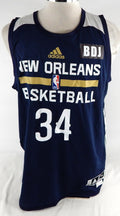 2015-16 New Orleans Pelicans Sutton #34 Game Issued Navy Practice Jersey BDJ P 8