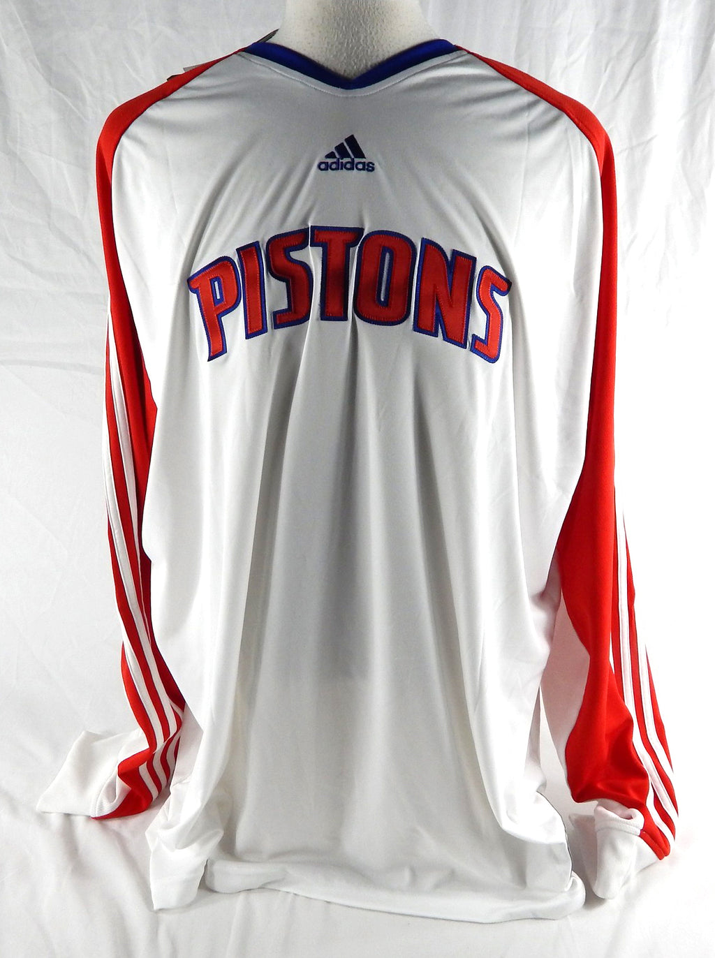 2009-10 Detroit Pistons Game Issued White Shooting Shirt 3XL 559
