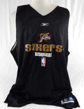 1990s Philadelphia 76ers Game Issued Black Practice Jersey 4XL 076
