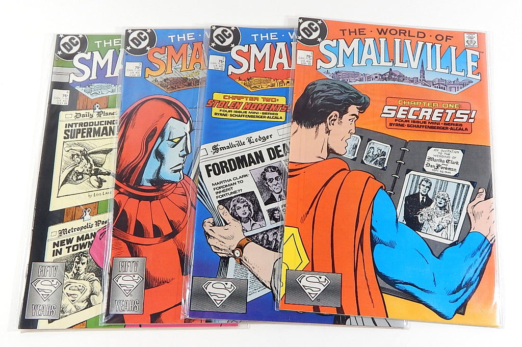 World of Metropolis #1-4 & World of Smallville #1-4 Complete Comic Sets DC 1988 Pic2