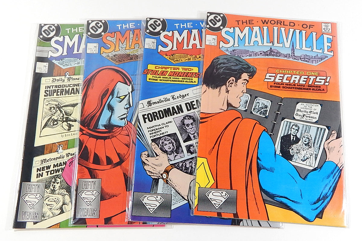 World of Metropolis #1-4 & World of Smallville #1-4 Complete Comic Sets DC 1988 Pic2