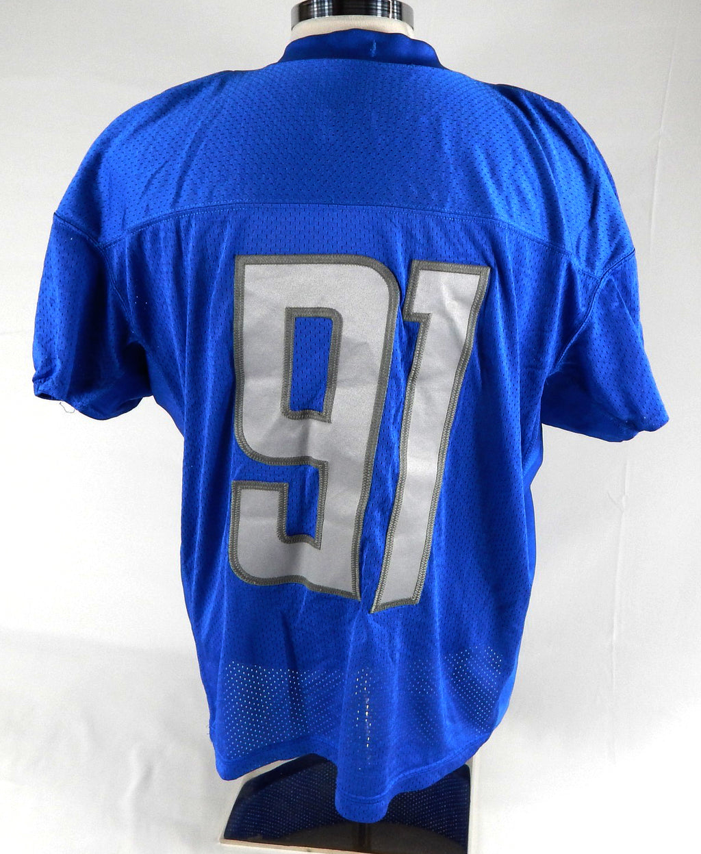 2019 Detroit Lions A'Shawn Robinson #91 Game Issued Blue Practice Jersey 52 323 Pic2