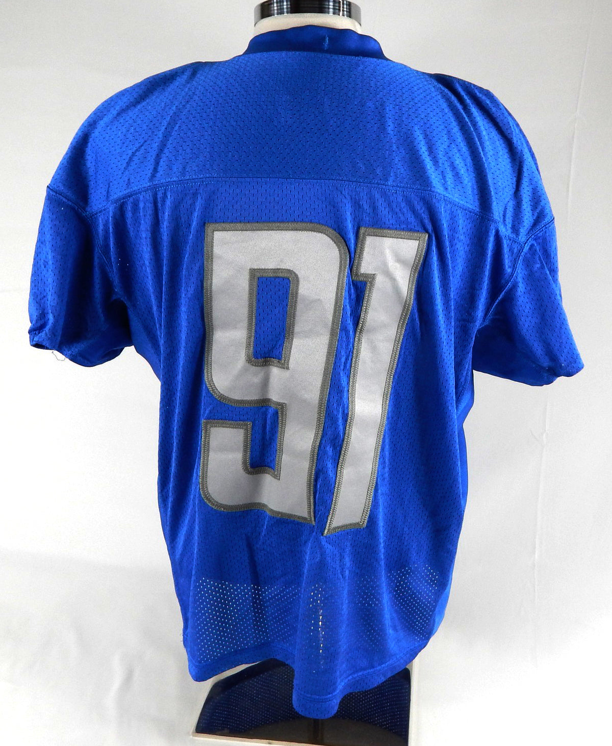 2019 Detroit Lions A'Shawn Robinson #91 Game Issued Blue Practice Jersey 52 323 Pic2