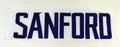 2009-13 Minnesota Vikings Jamarca Sanford #33 Game Used White Name Plate DP14782