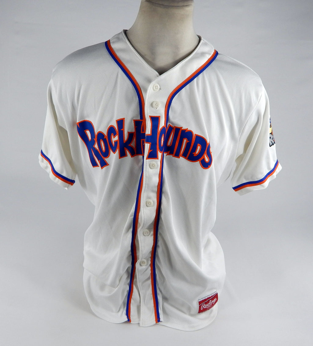 2021 Midland Rockhounds Juan Dilone #23 Game Used White Jersey 48 DP71941 Pic2