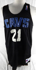 1990s Cleveland Cavaliers #21 Game Issued Black Practice Jersey XL 560
