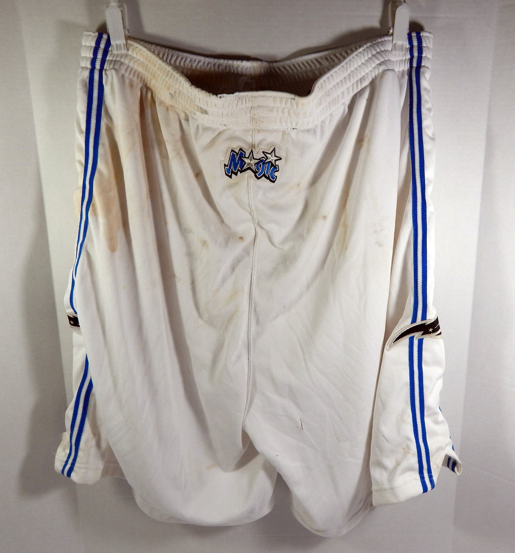 2000s Orlando Magic #50 Game Issued White Shorts 46 DP53788 Pic2