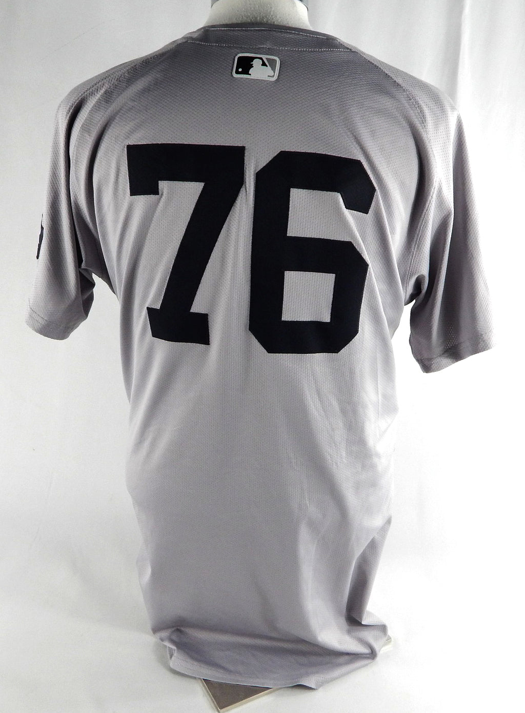 2024 New York Yankees Tanner Swanson #76 Game Issued Used Grey Jersey World Ser Pic2