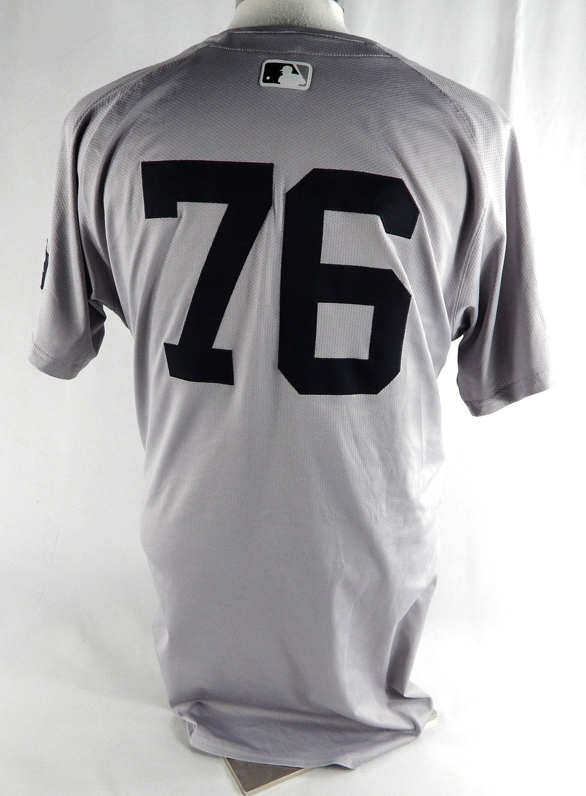 2024 New York Yankees Tanner Swanson #76 Game Issued Used Grey Jersey World Ser Pic2