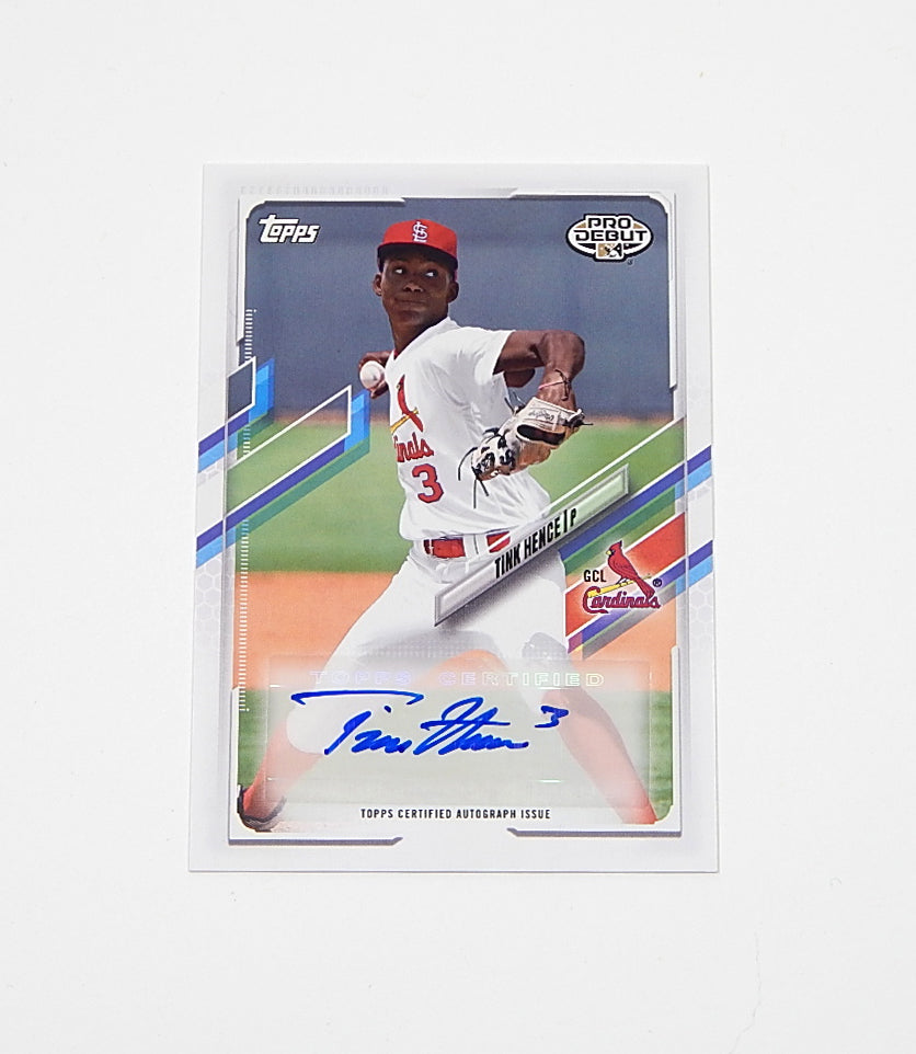 2021 Topps Pro Debut Tink Hence #PD-31 Auto Autograph