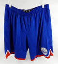 2011-12 Philadelphia 76ers Game Issued Blue Basketball Shorts Size 2XL DP100851