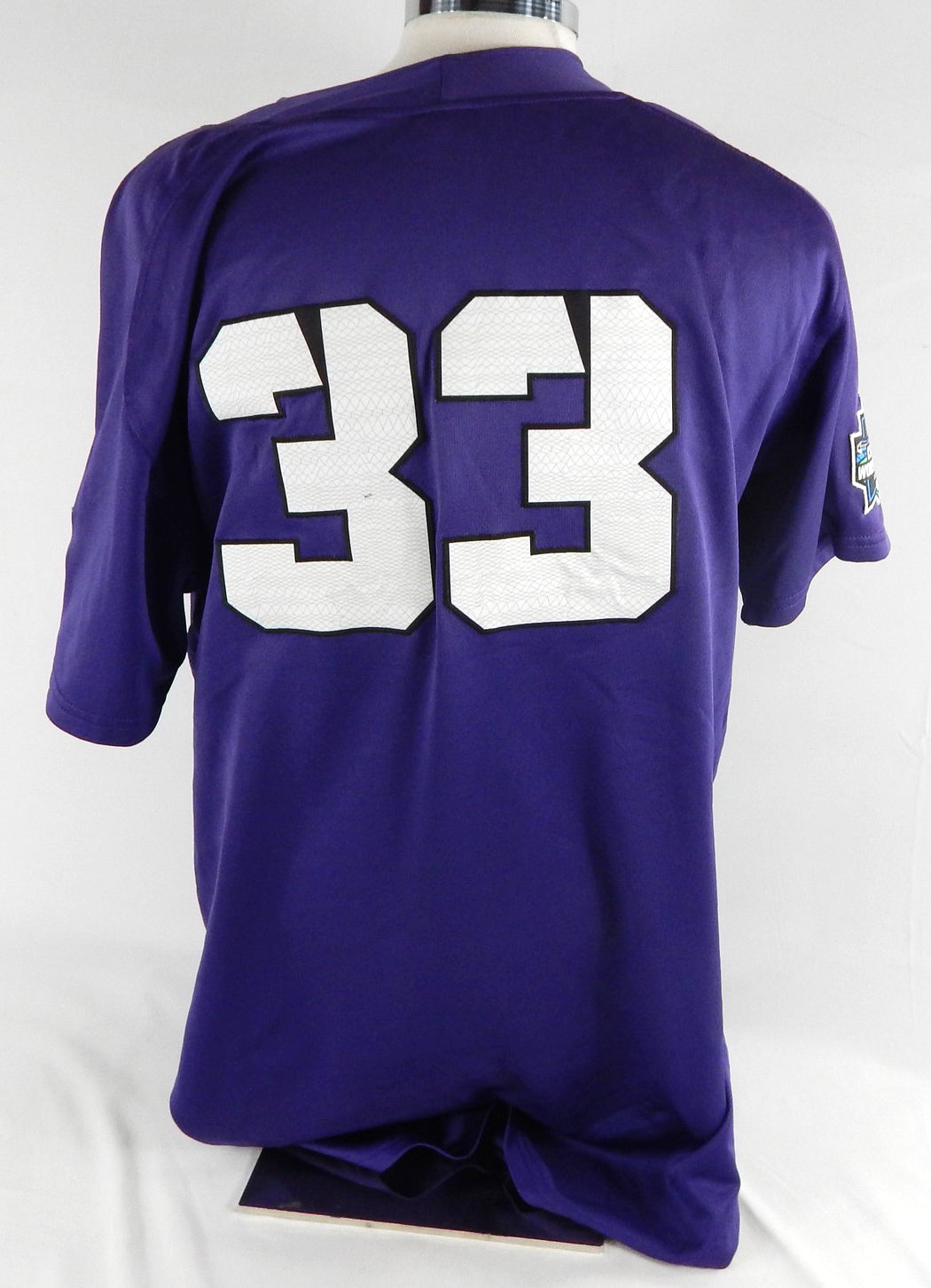 2016 Texas Christian TCU Horned Frogs #33 Game Used Purple Jersey CWS Patch 50 2 Pic2