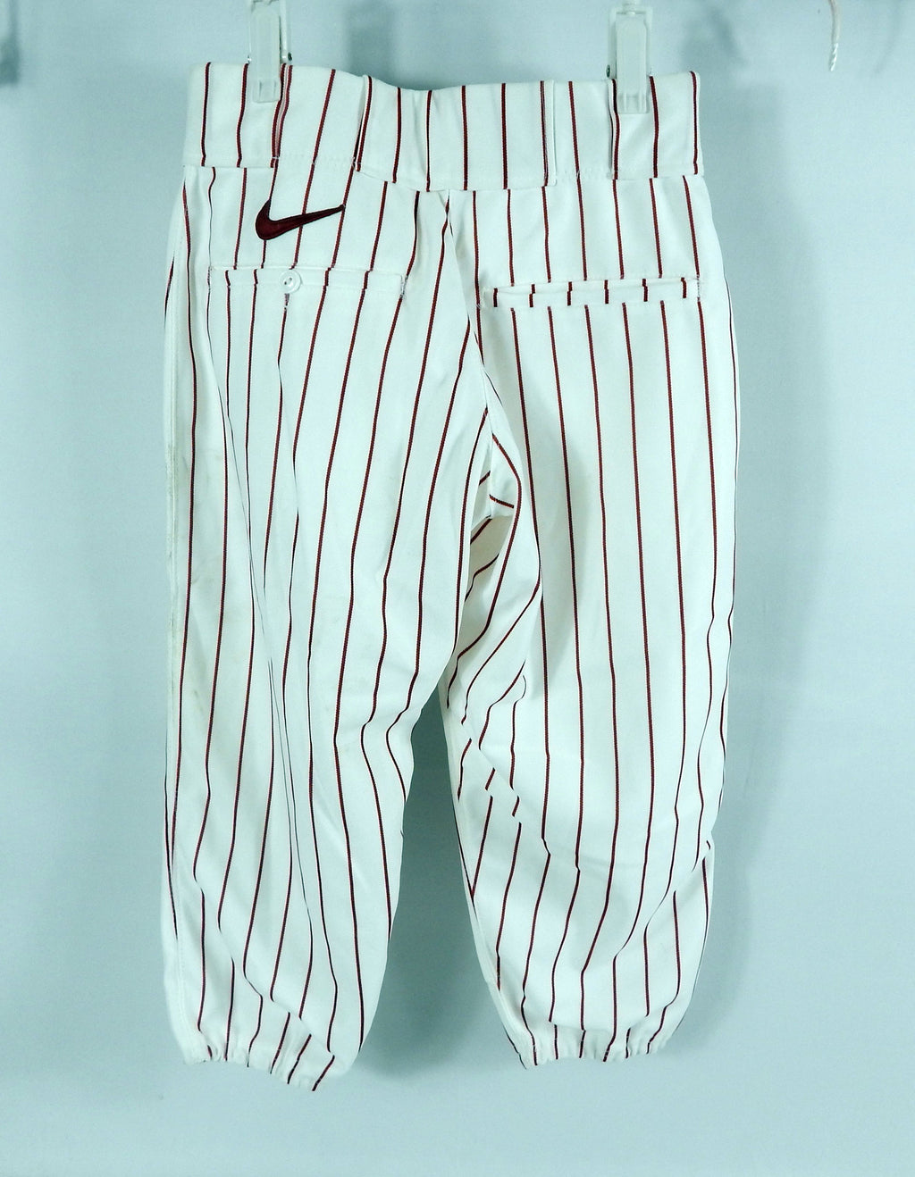 2000s Alabama Crimson Tide Game Issued White Pinstripe Pants 28 067 Pic2