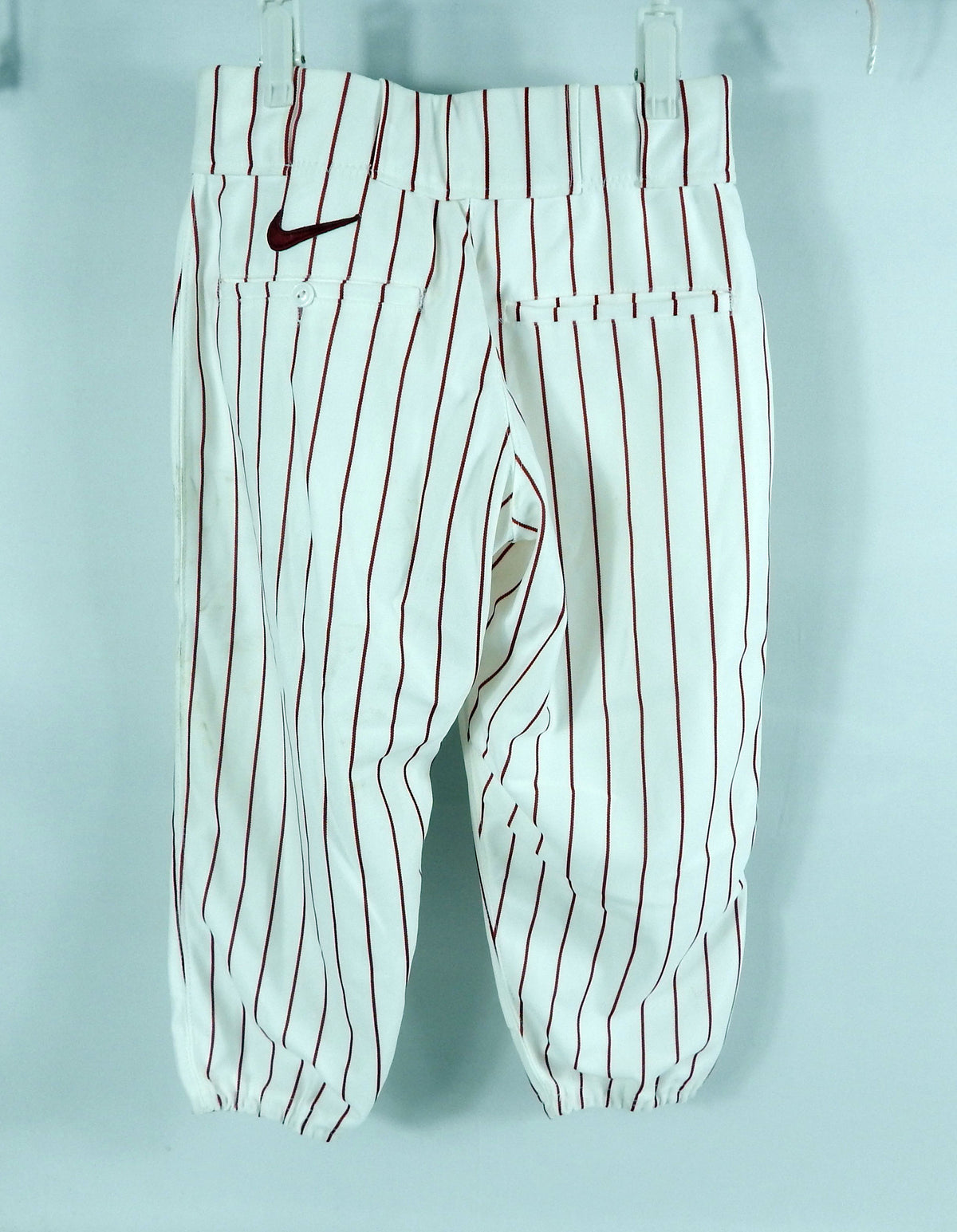 2000s Alabama Crimson Tide Game Issued White Pinstripe Pants 28 067 Pic2