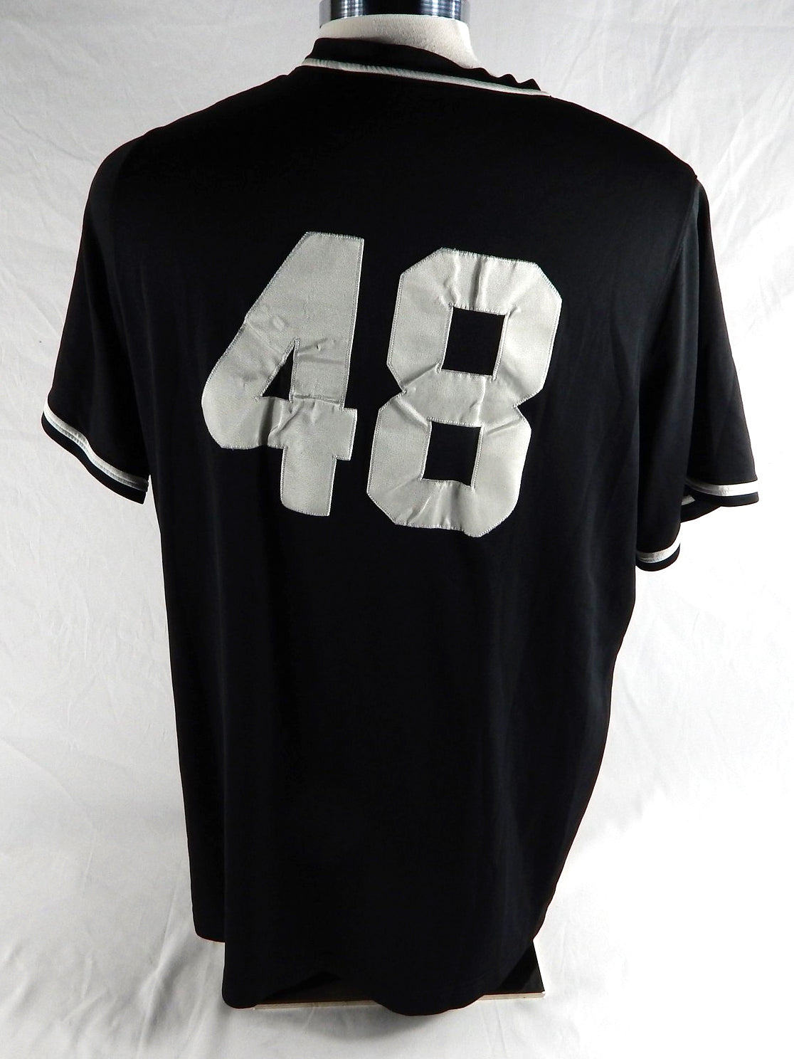 2021 Long Beach State Dirtbags #48 Game Used Black Jersey Baseball XL 633 Pic2