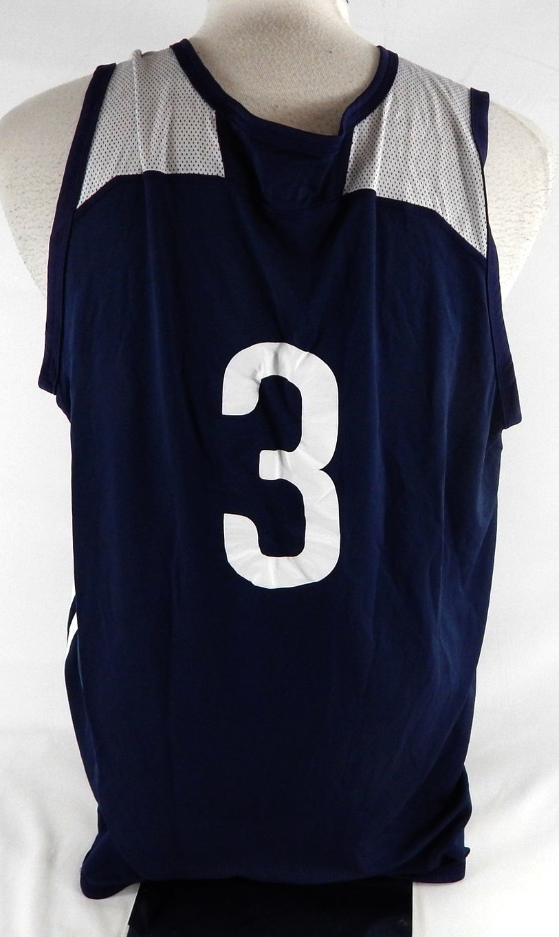2014-15 New Orleans Pelicans #3 Game Issued Navy Practice Jersey 2XL 573 Pic2