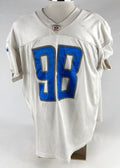2019 Detroit Lions Damon Harrison #98 Game Used White Practice Jersey 52 327