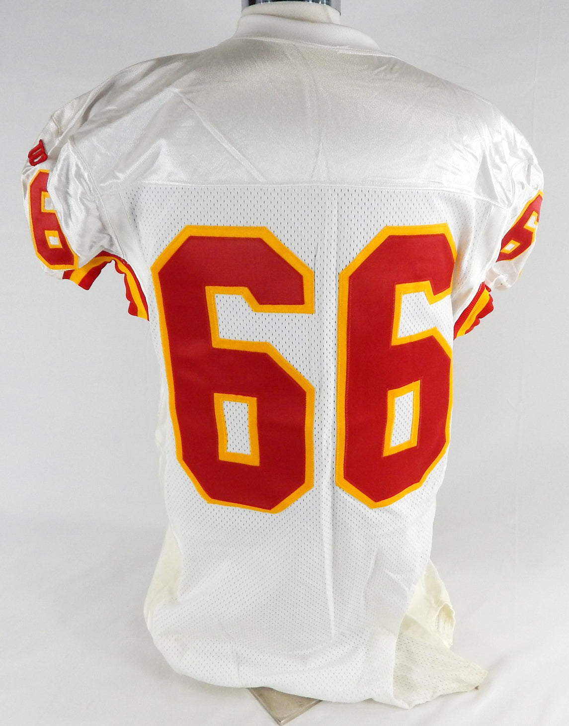 1994 Kansas City Chiefs #66 Game Issued White Jersey 75th Patch 46 092 Pic2