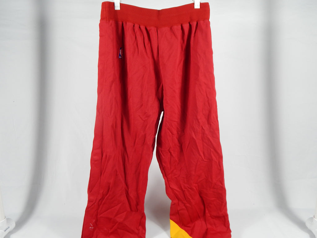 1988-89 Atlanta Hawks #40 Game Used Red Warm Up Pants 38 524