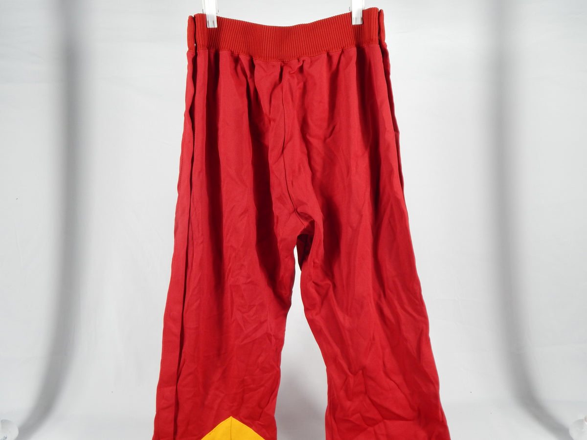 1988-89 Atlanta Hawks #40 Game Used Red Warm Up Pants 38 524 Pic2