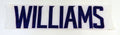 Minnesota Vikings Williams # Game Issued White Name Plate DP14831
