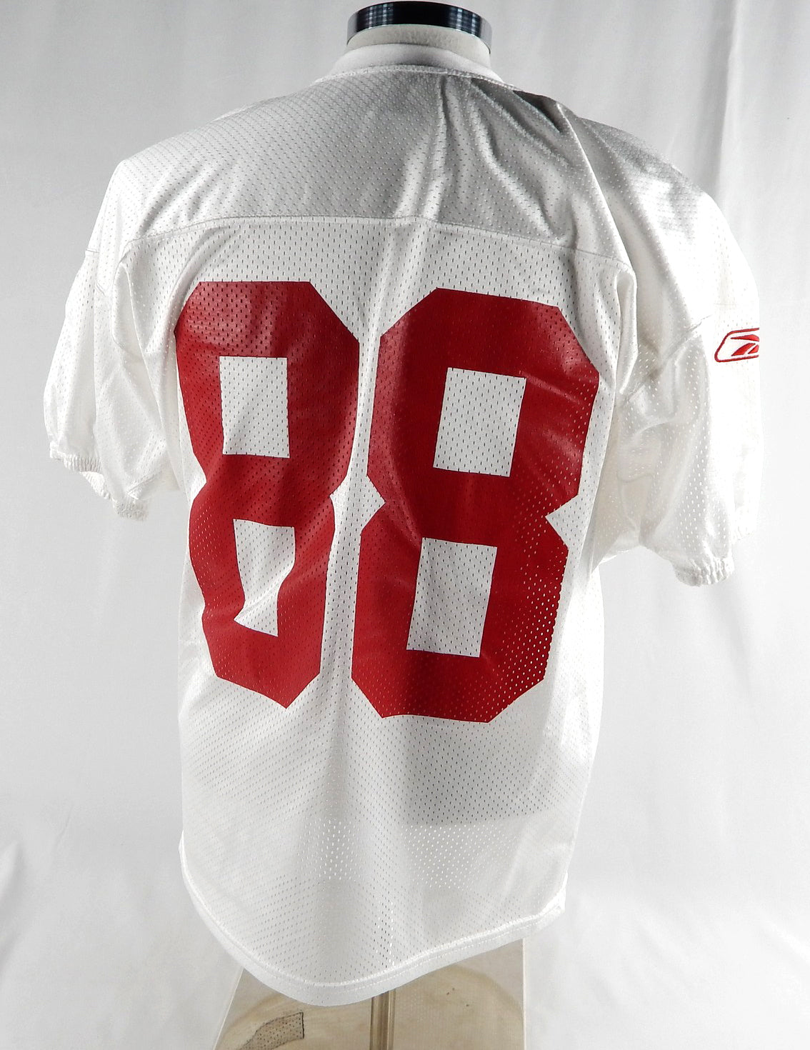 2009 San Francisco 49ers Isaac Bruce #88 Game Used White Practice Jersey L 401 Pic2