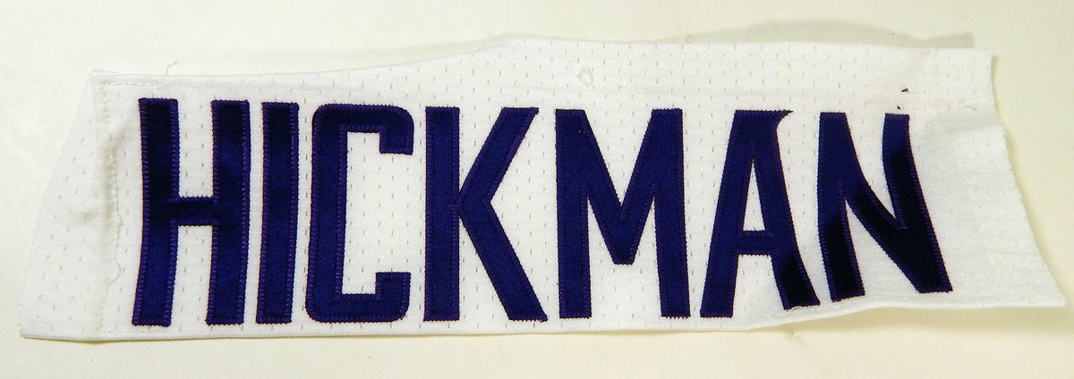 2015 Minnesota Vikings Greg Hickman # Game Issued White Name Plate DP14842