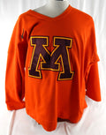 Minnesota Golden Gophers Game Used Orange Practice Jersey Hockey 50 158
