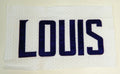 2016 Minnesota Vikings Claudell Louis Game Issued White Name Plate DP14844