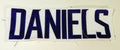 Minnesota Vikings Daniels # Game Issued White Name Plate DP14845