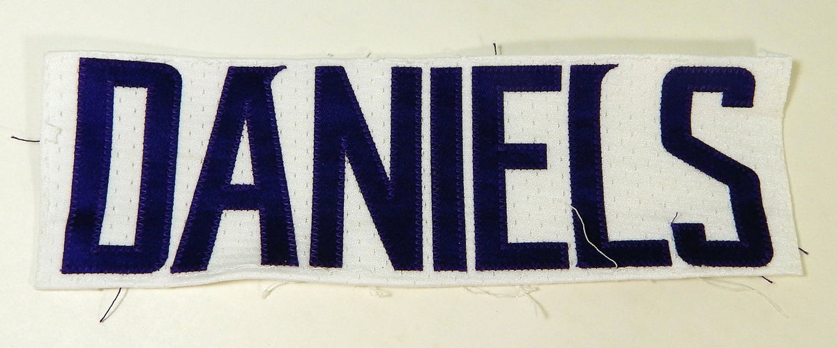 Minnesota Vikings Daniels # Game Issued White Name Plate DP14845