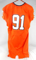 2017 Virginia Cavaliers #91 Game Used Orange Jersey Hoos Together Patch 42 160