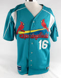 2012 Springfield Cardinals Carlos Martinez #16 Game Used Sign Teal Jersey GYNCA