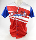 2022-23 Syracuse Mets #3 Game Issued Pos Used Red Jersey Copa Diversion 44 685