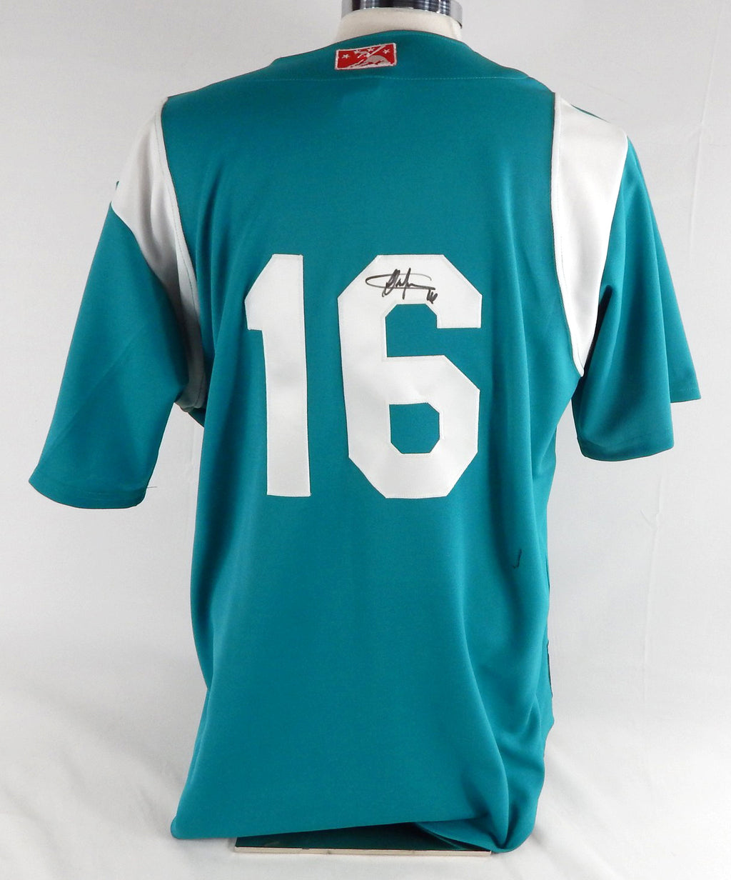 2012 Springfield Cardinals Carlos Martinez #16 Game Used Sign Teal Jersey GYNCA Pic2