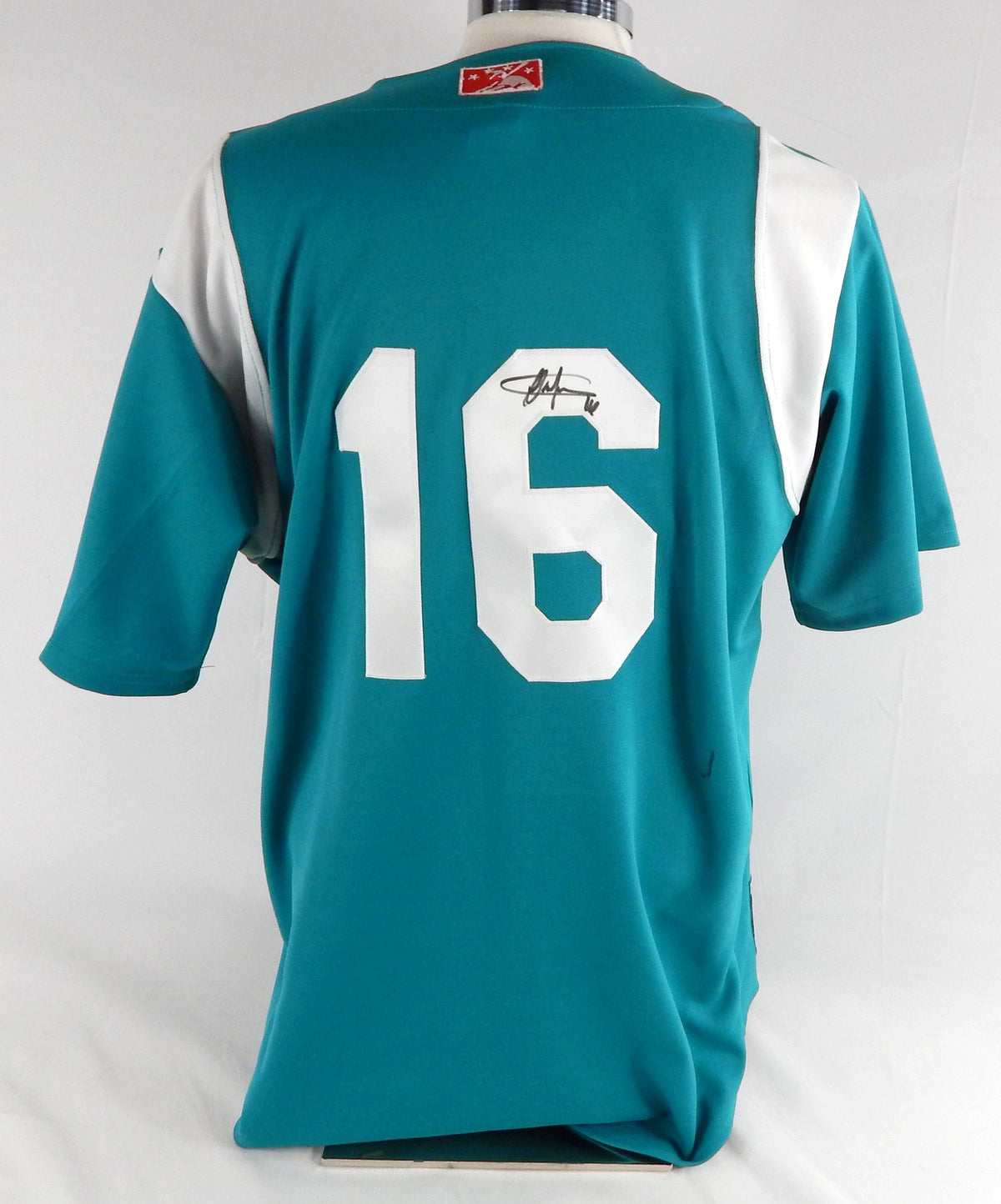 2012 Springfield Cardinals Carlos Martinez #16 Game Used Sign Teal Jersey GYNCA Pic2