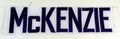 2012 Minnesota Vikings Tyrone McKenzie #58 Game Used White Name Plate DP14858