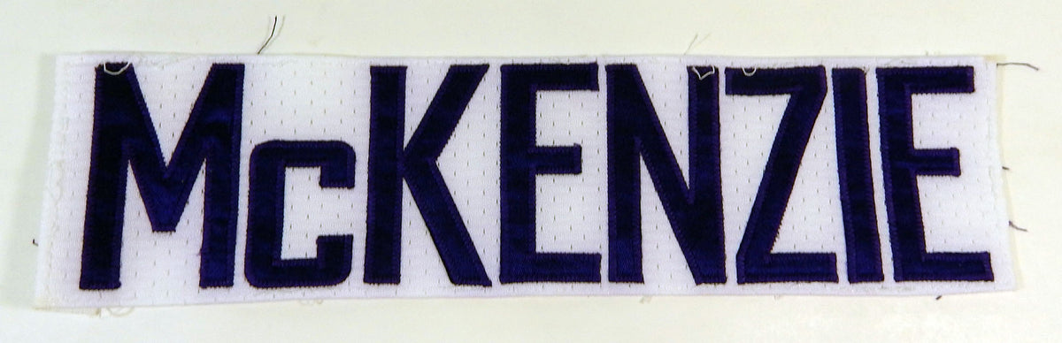 2012 Minnesota Vikings Tyrone McKenzie #58 Game Used White Name Plate DP14858