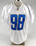 2022 Detroit Lions #98 Game Issued White Practice Jersey 52 331