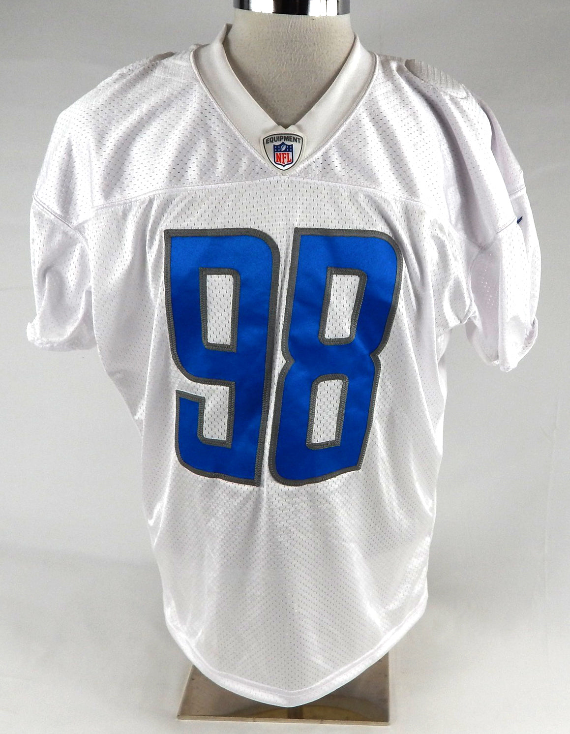 2022 Detroit Lions #98 Game Issued White Practice Jersey 52 331