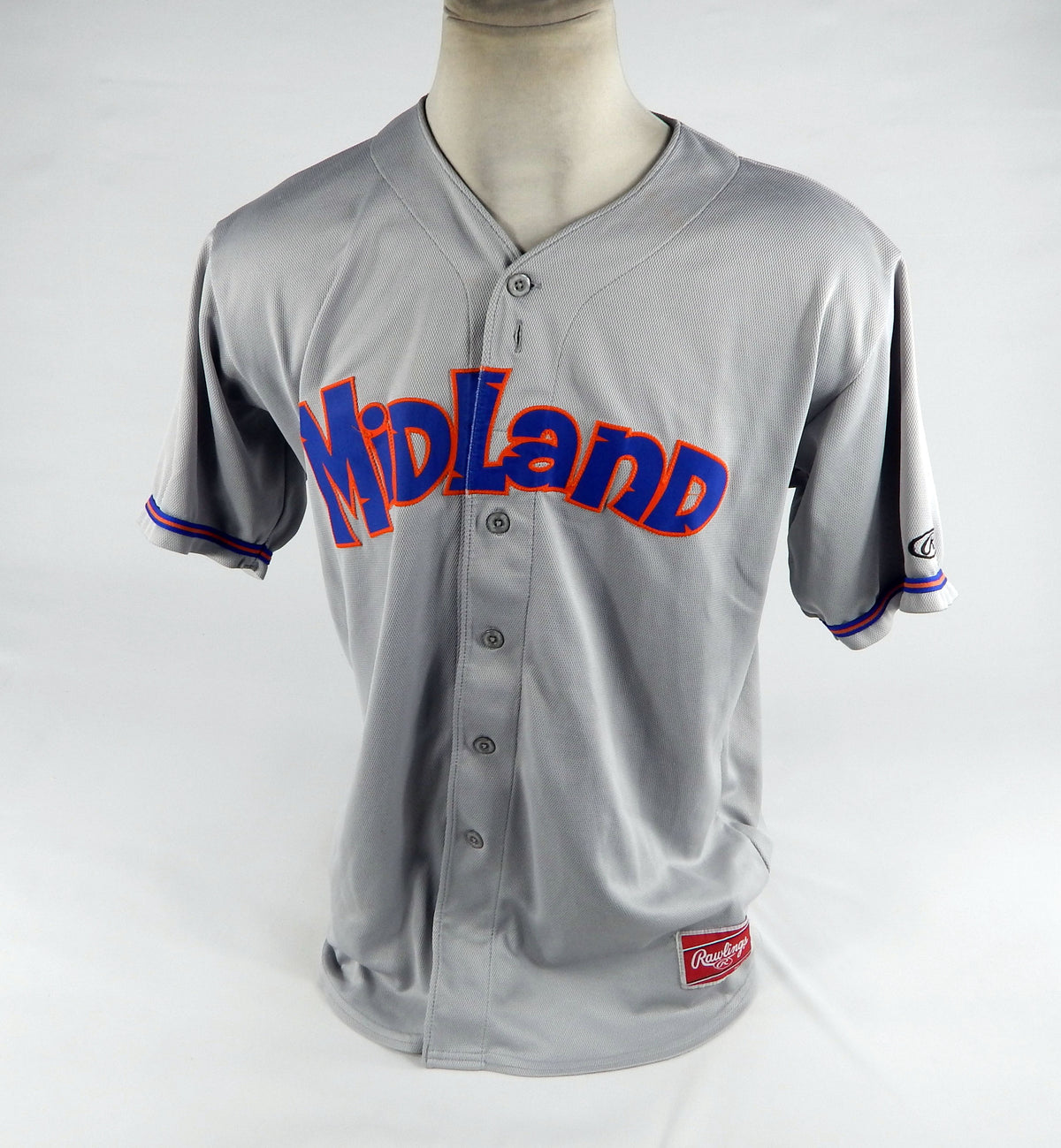 Midland Rockhounds #49 Game Used Grey Jersey 46 DP71951 Pic2