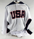2000s Team USA Basketball Game Issued White Warm Up Jacket 4XL 578